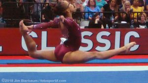Photo I took of Morgan Hurd on floor exercise at 2018 US Classic